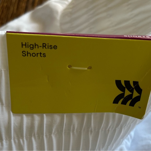 All In Motion HR Crinkle Shorts White with Pockets Lined XXL UPF 50+ Activewear - Picture 5 of 6